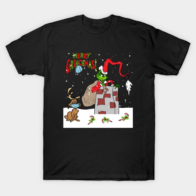 Funny Ugly Grinches Merry Christmas Gift T-Shirt by albertperino9943